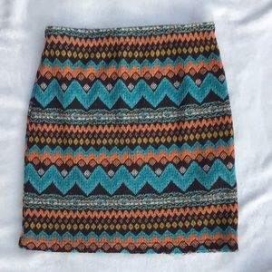 J Cooper Lightweight Geometric Knit Sweater  Skirt